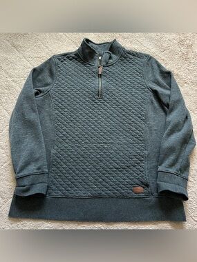 L.L. Bean Grey Quarter Zip Sweater Women’s Size XL